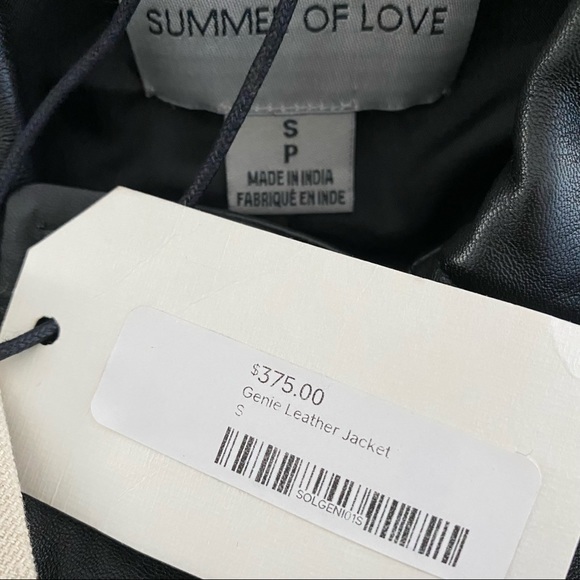 Summer of Love Genie 100% Leather Jacket - Picture 11 of 16